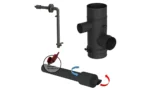 Pack Pelletkamin MARINA 14 kW Luftdicht + Ventilationskit – Weiß – Bild 6