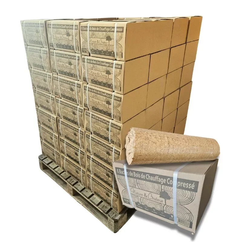 bois-densifie-confort-80-cartons-de-6-buches-palette-environ-960kgs.webp Komfort-Holzbriketts – 960-kg-Palette – Hartholz- & Weichholz-Mix – Bild 1