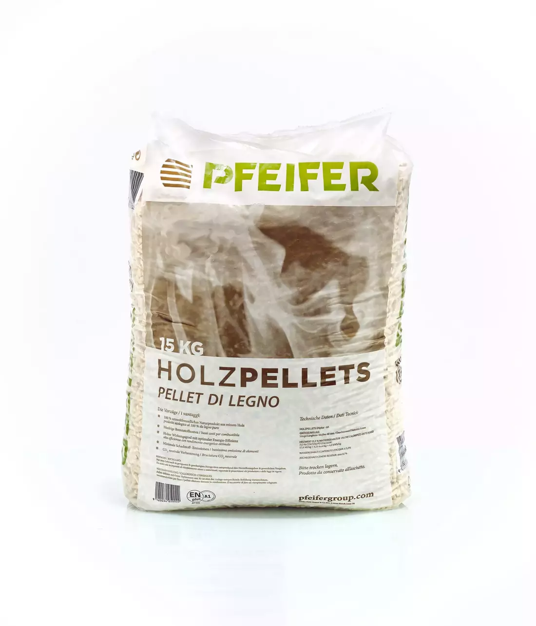 Pfeifer Pellets – Palette mit 70 Säcken à 15 kg (1050 kg) – Bild 3