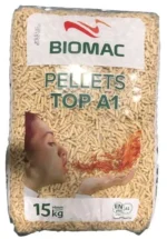 BIOMAC Holzpellets A1 – Palette (65 × 15 kg) – Bild 2